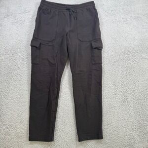 Patagonia‎ Organic Cotton Cargo Pants Womens Small Black Elastic Waist Joggers